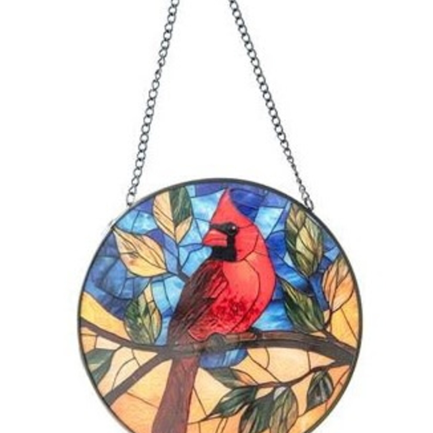 6" Stained Glass Cardinal Suncatcher