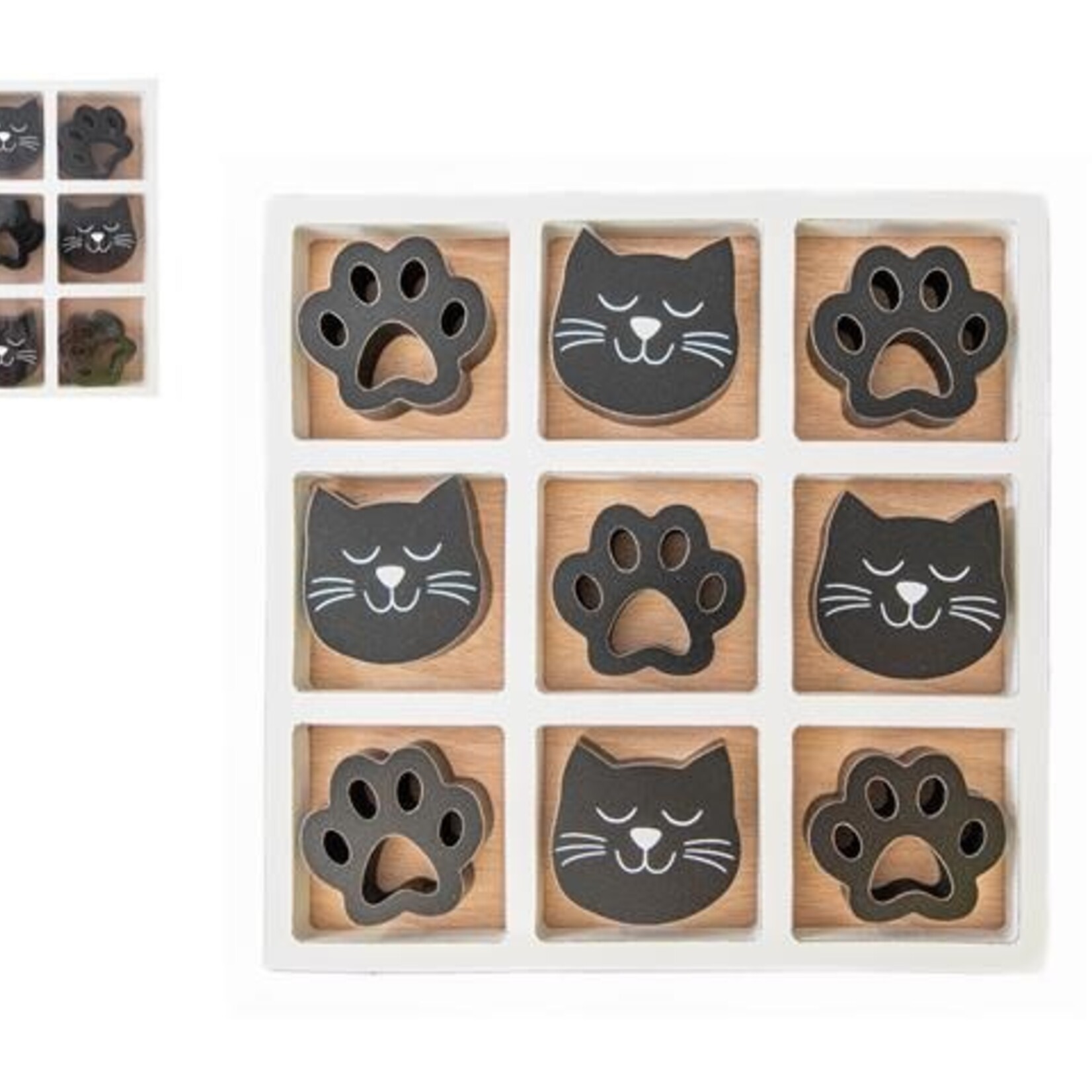 Wooden Tic Tac Toe Gameboard  (CAT)