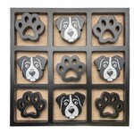 Wooden Tic Tac Toe Gameboard (Dog)