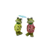 Frogs Sharing an Umbrella - Garden Decoration Asst.