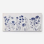 Blue Floral Wall Print