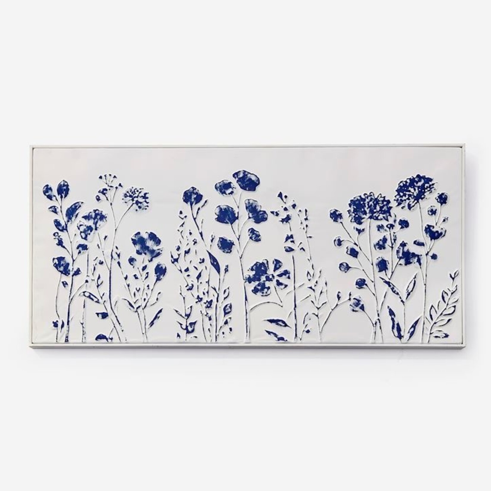 Blue Floral Wall Print