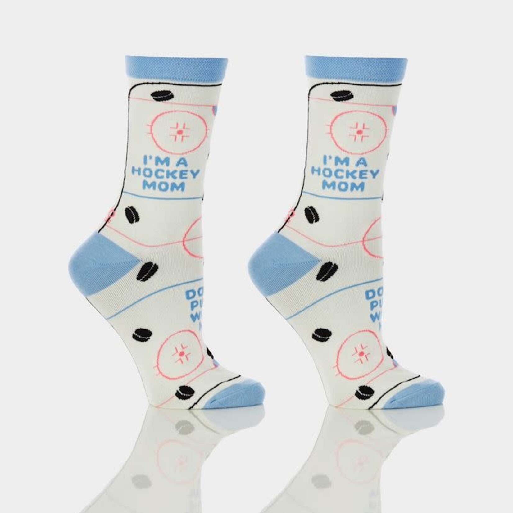 Women's Crew Sock, I'm A Hockey Mom