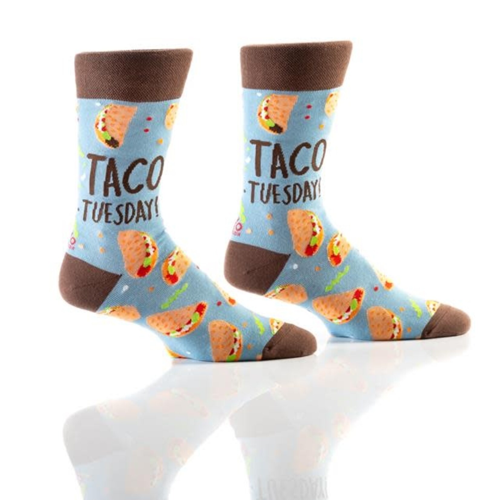 Men's Crew Sock, Taco Tuesday