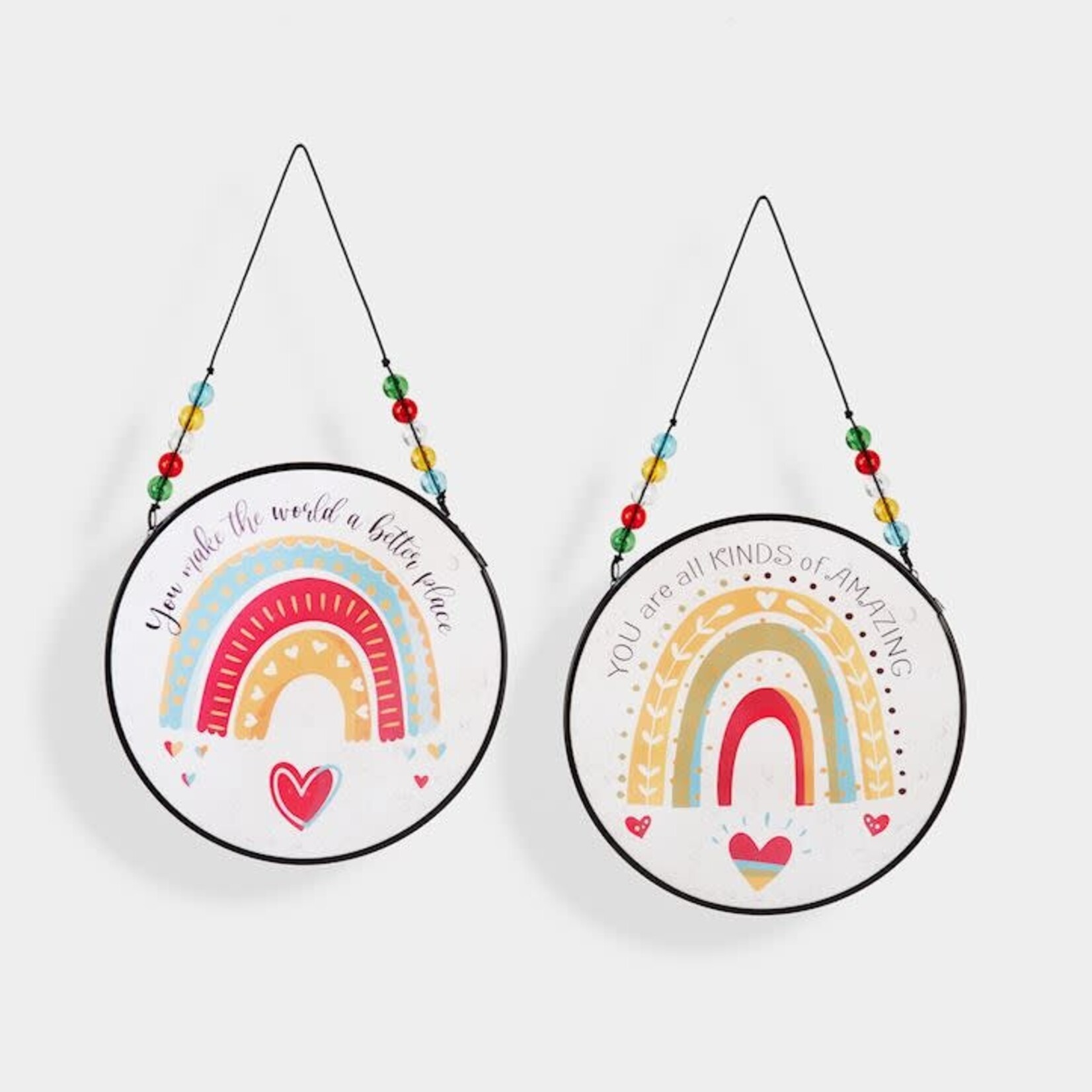 Beaded Rainbow Suncatcher, 2 Asst.