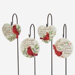 Red Cardinal Garden Stake, 4 Asst.