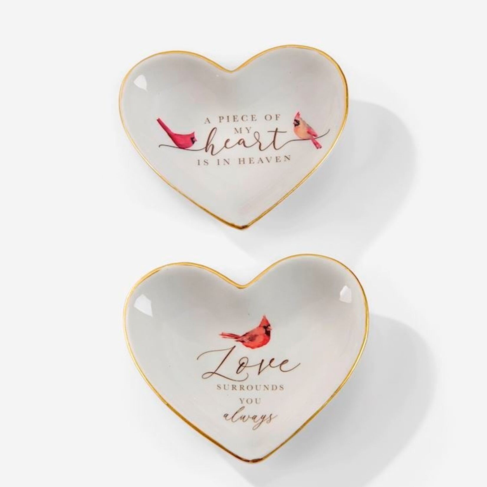 Ceramic Heart Trinket Dish, 2 Asst.