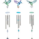 Acrylic Hummingbird Wind Chime- 3 asst