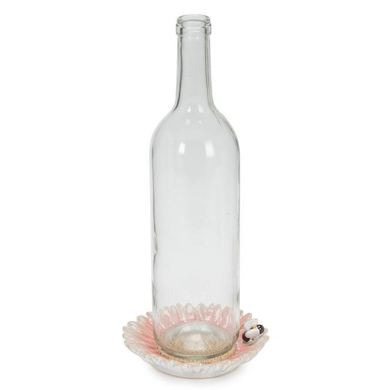 Flower & Bee Candle/Wine Base