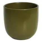 Matte Moss Green Ceramic Pot  7"