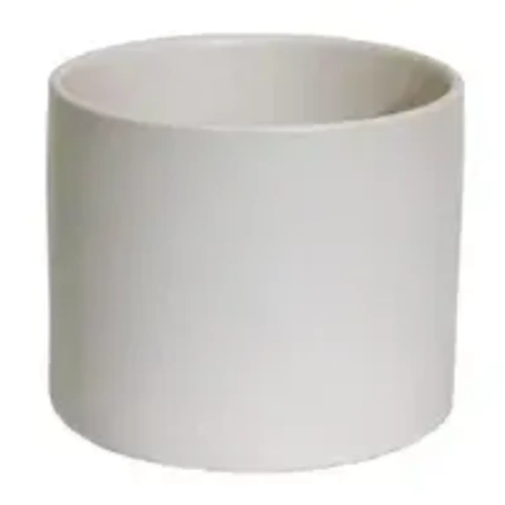 Semi- Matte White Ceramic Pot - 3"