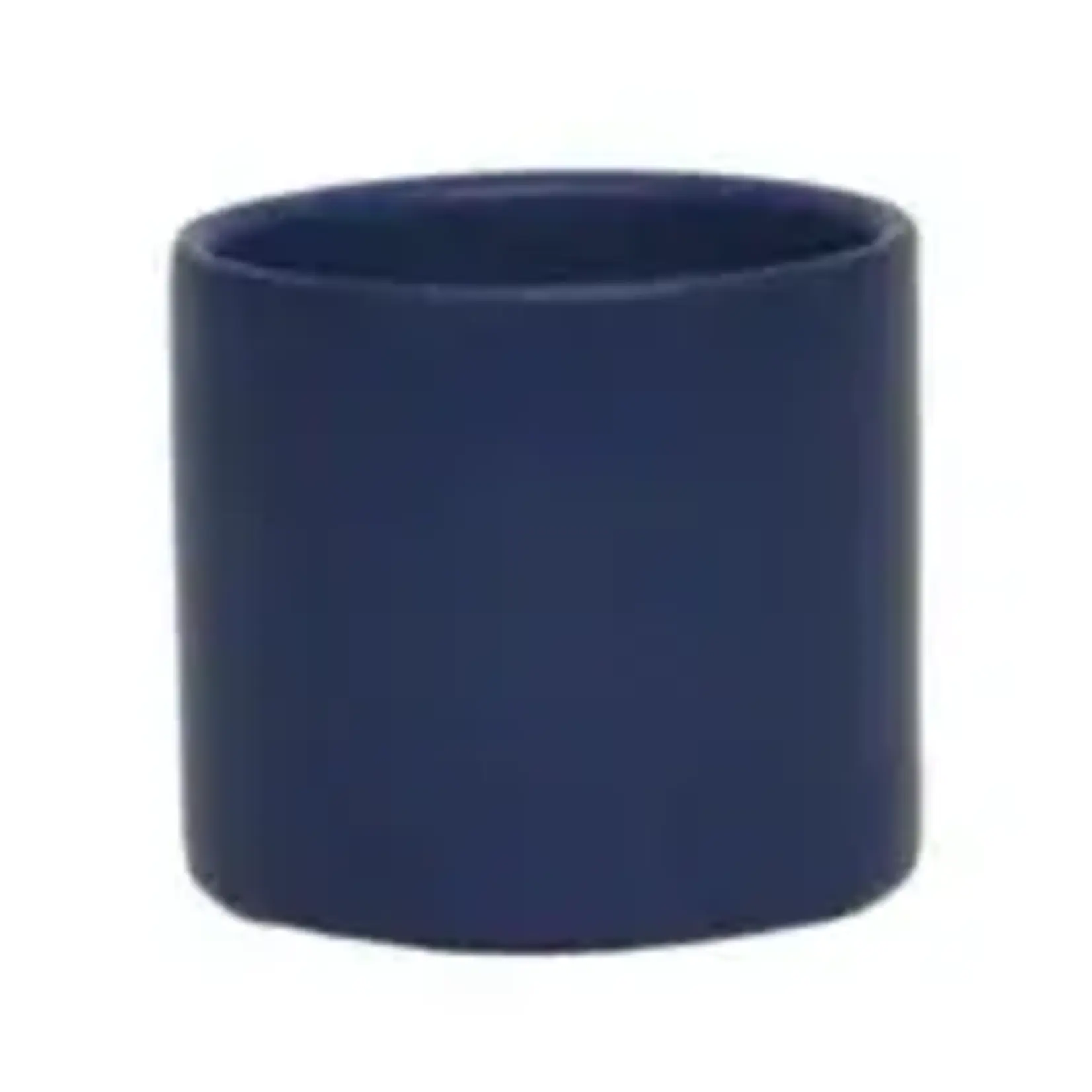 3" Matte Blue Ceramic Pot