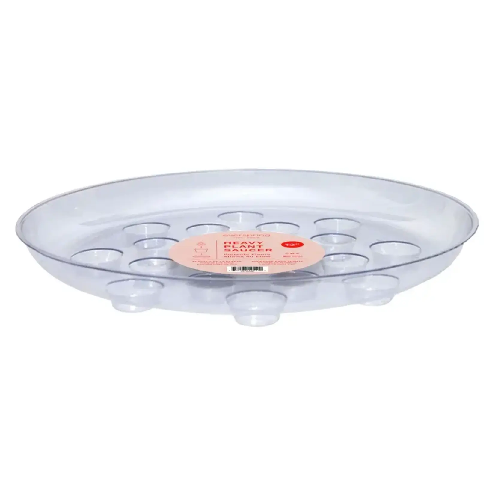 Plant Saucer, Heavy Round Carpet Saver 16"D - Clear