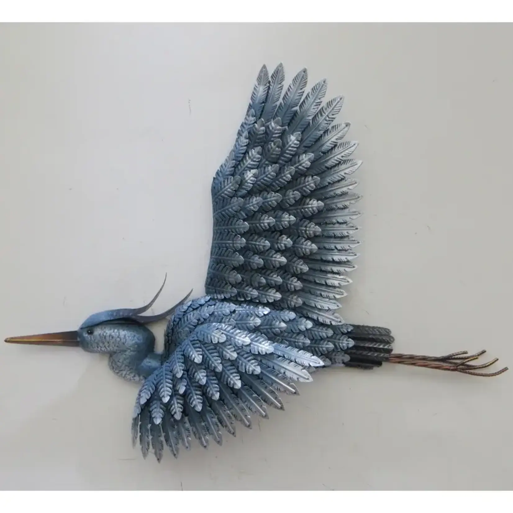 Metal Heron Wall Art
