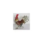 Metal Rooster, Garden Statuary 13.3X5.5X15.5"H