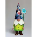 Garden Statuary, Metal Gnome  7.09X3.94X15"H
