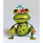 Garden Statuary, Metal Frog 7.09X3.94X 7.9"H