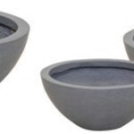 Clayfibre Bowl low Grey -Medium