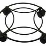 13"  Plant Caddy - 4 Castors - Black