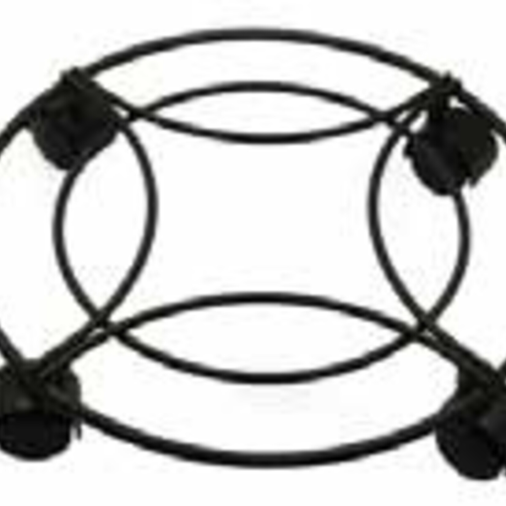 13"  Plant Caddy - 4 Castors - Black