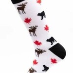 Mojja Canadian Moose, Bear, Leaf Women's Crew Socks