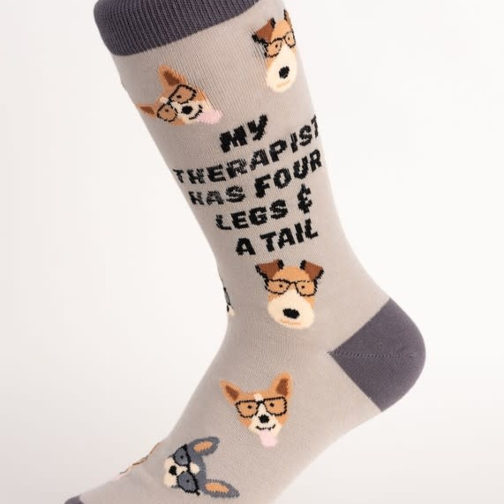 My Therapist Has Four Legs and a Tail Women's Crew Socks