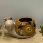 Porcelain Snail or Frog , Turtle Container - Asst.