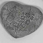 Cement Heart Shape Stone - Small