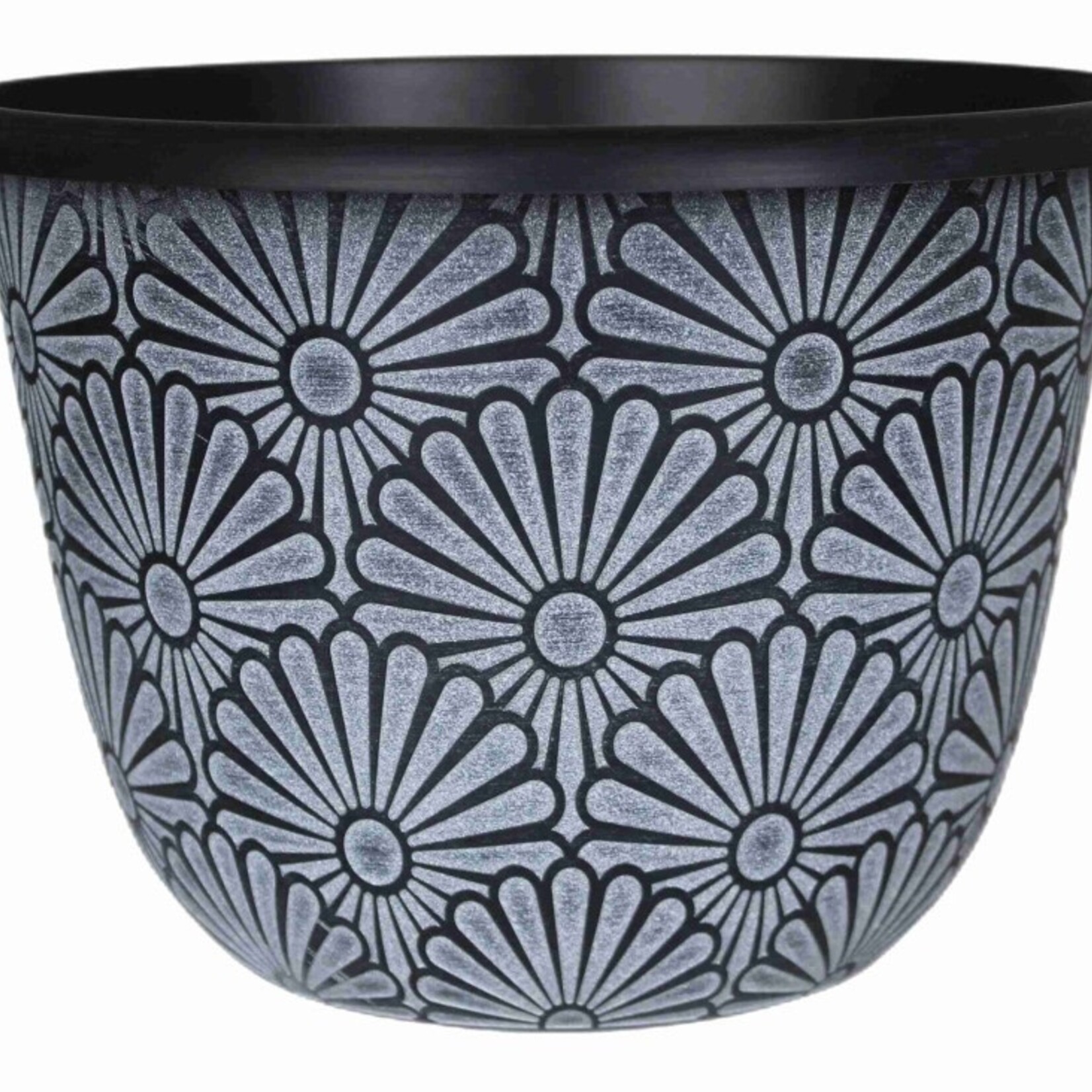 12" Sunny Daisy Pattern Planter