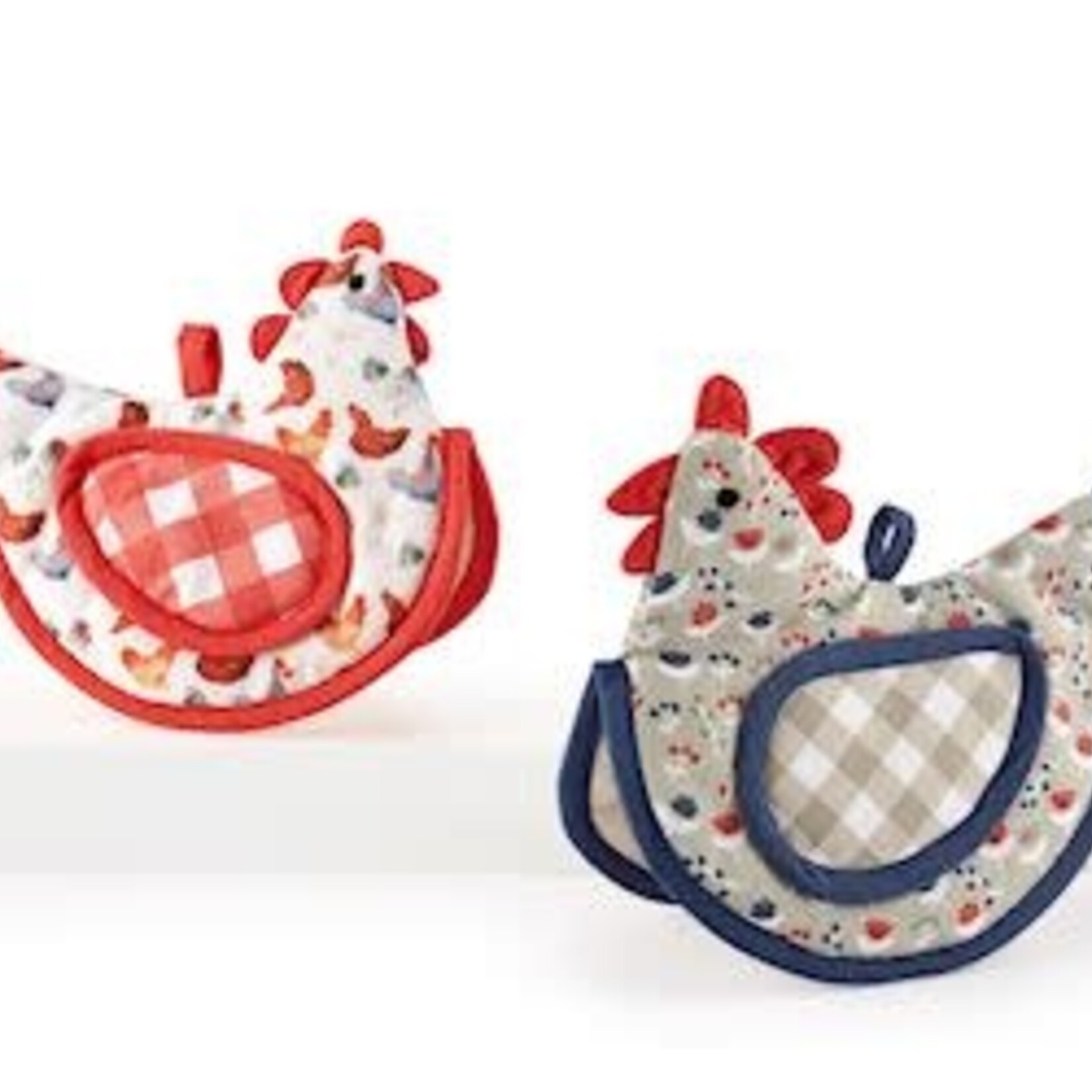 Chicken Cotton Pot Holder, - 2 Asst.