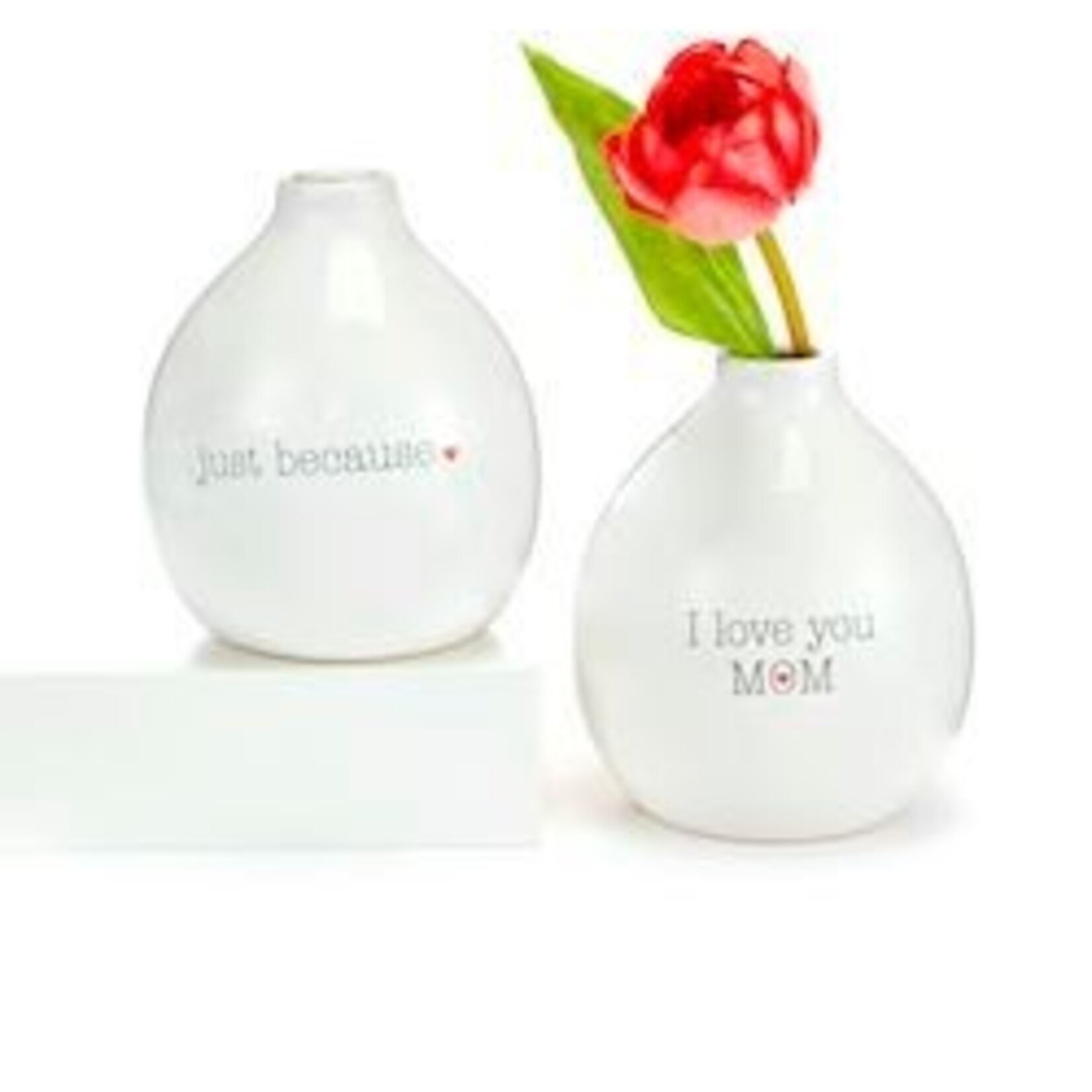 Sentiment Bud Vase, - 2 Asst.