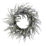 Eucalyptus Wreath  24" GREEN/LILAC
