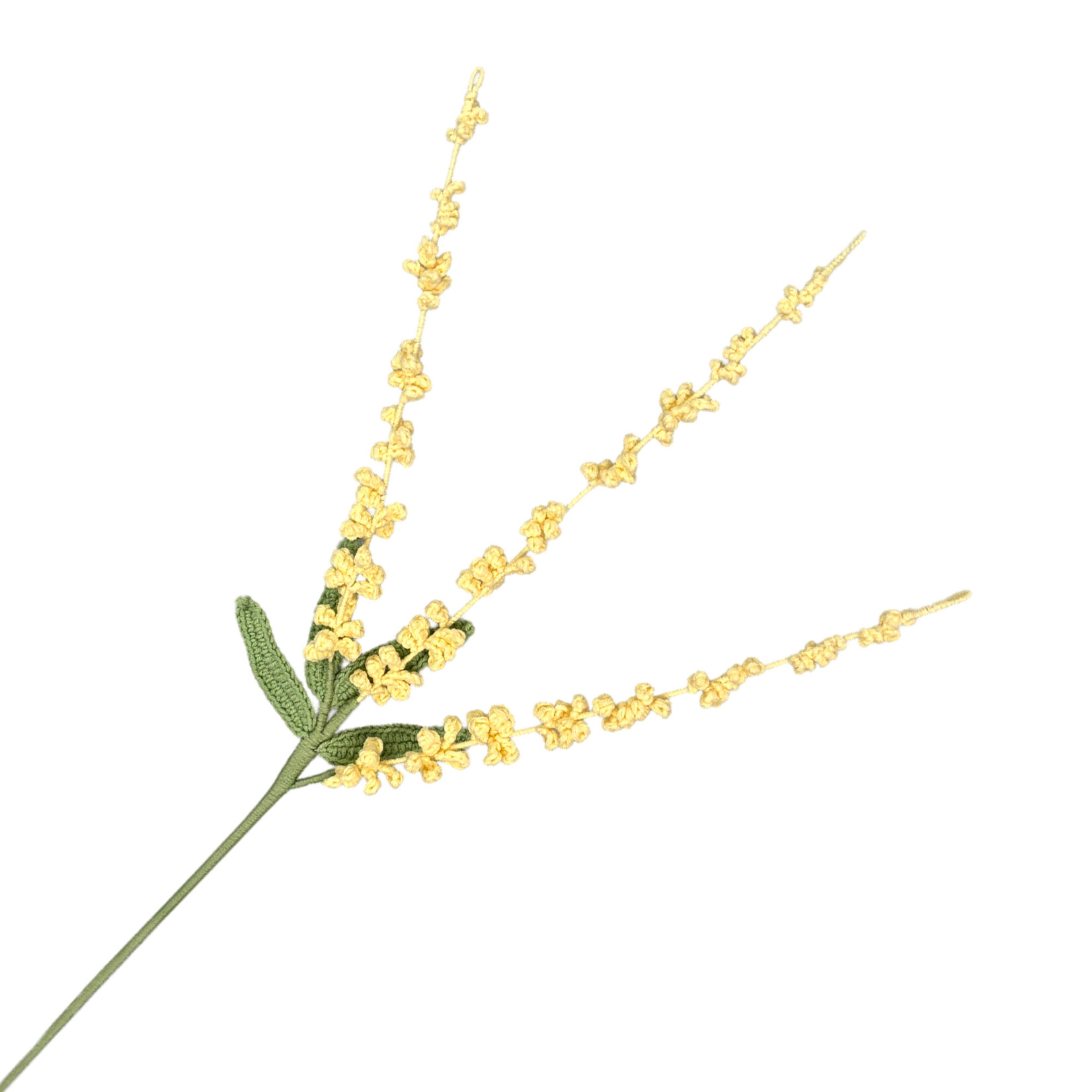 Crochet Berry Stem  21" YELLOW