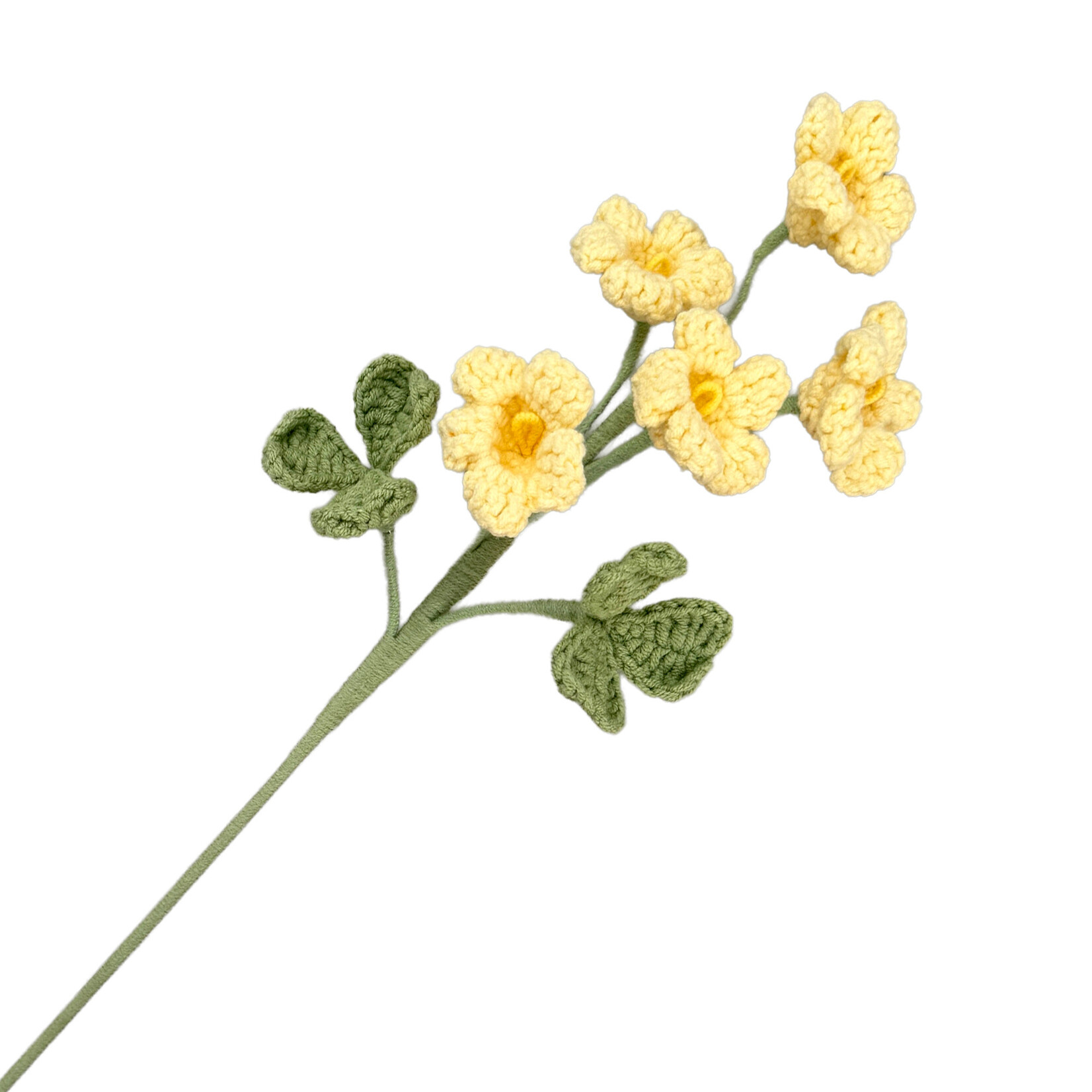 Crochet Floral Spray 20"  YELLOW