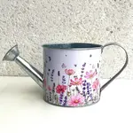 Whispers of Spring Printed Metal Watering Can w/ Hard Liner