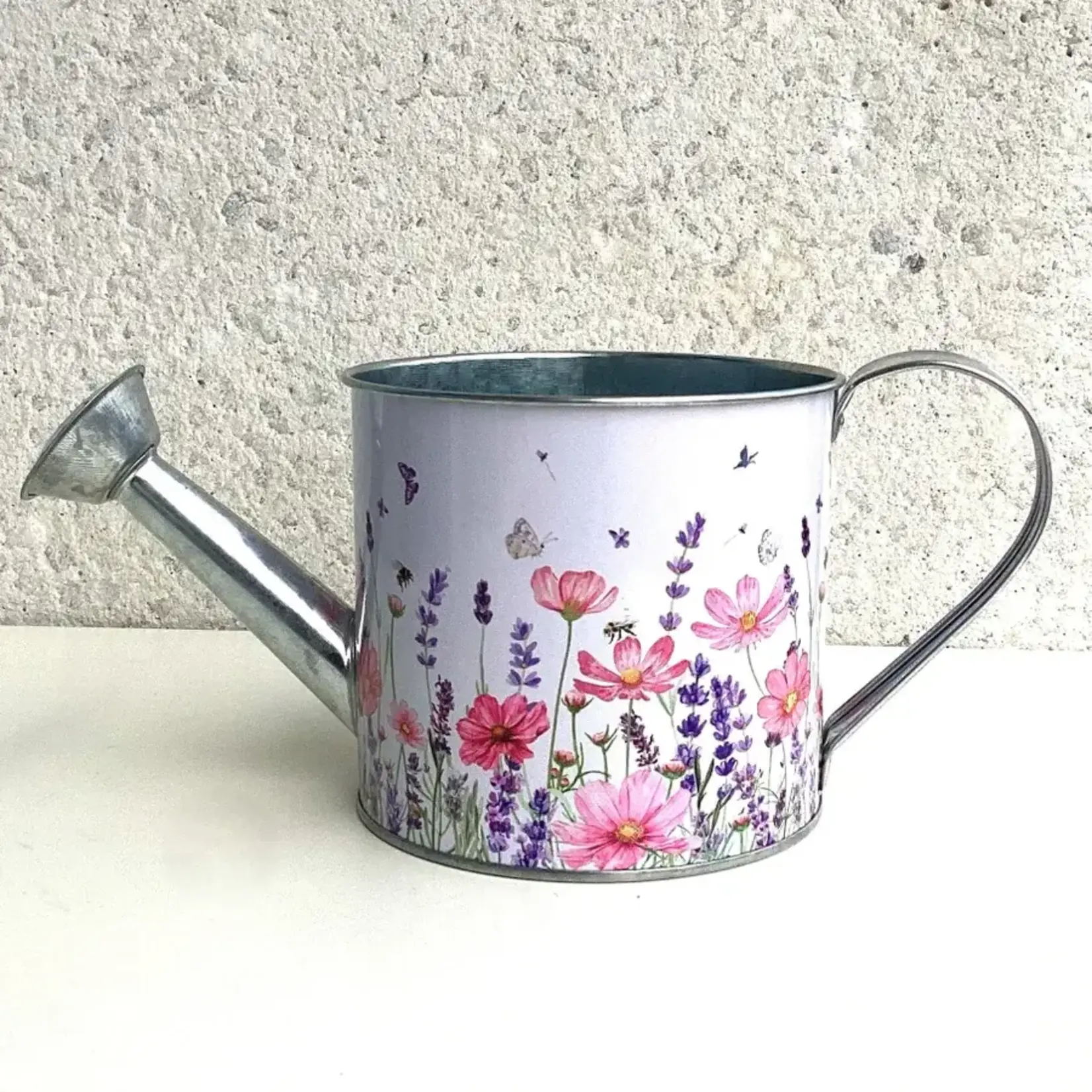 Whispers of Spring Printed Metal Watering Can w/ Hard Liner