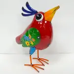 Metal Floral Bird Garden Statuary