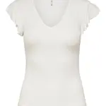 ONLY Onlbelia Cap Sleeve Top Cloud Dancer- Large