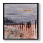 Farm Field Square Canvas Wall Print