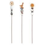 VivaStyle Garden Stake, Stacked Stone Garden Stake, 47"H, Asst of 3 styles