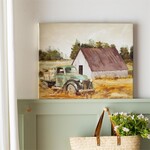 Petal & Plow Indoor Wall Decor, Textile, Truck & Barn Canvas, 20" L x 16" H