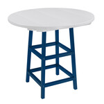 CR Plastics CRP TB03 40" Pub Table Legs - Navy