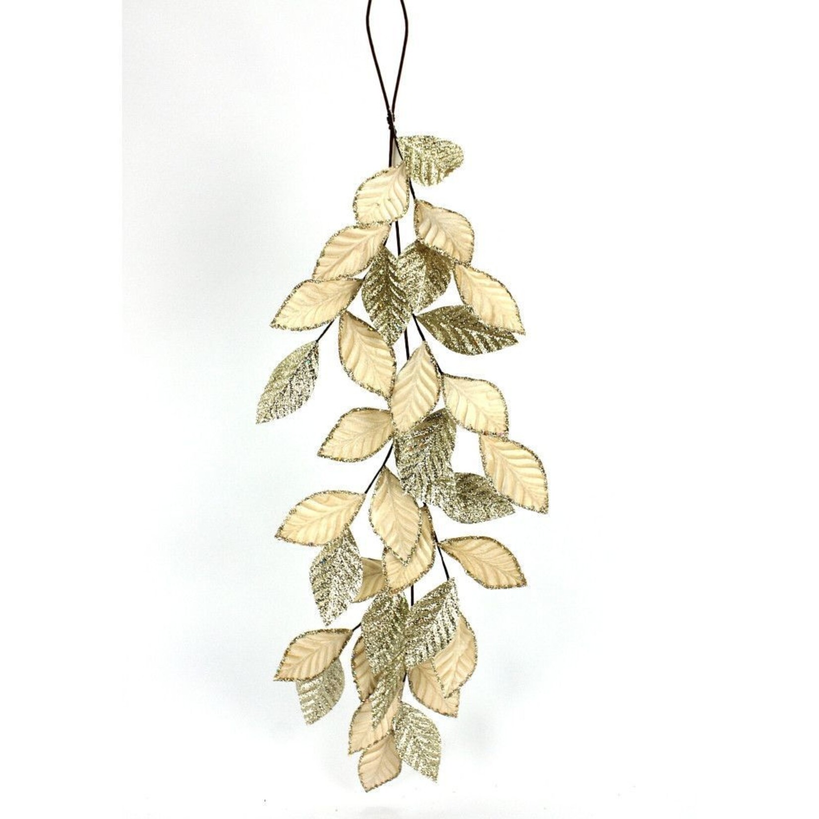 47" MIXED LEAF GARLAND PLATINUM CHAMPAGNE