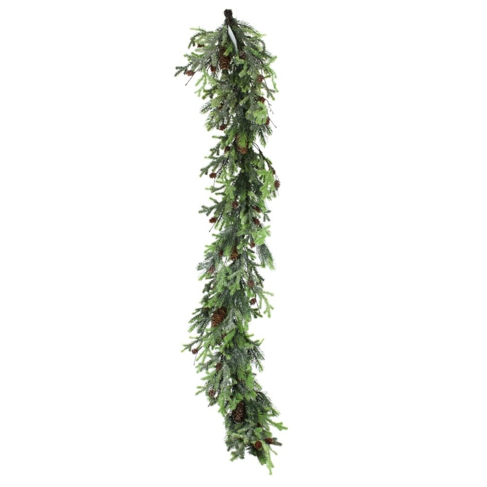 FRST PINE W/CONE GARLAND GREEN NATURAL