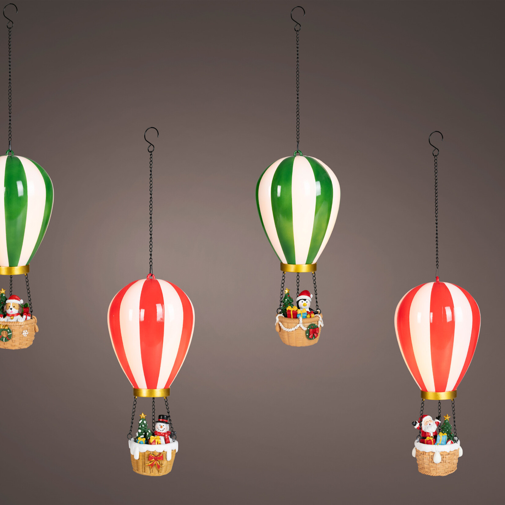 LED balloon plastic balloon steady BO indoor 4ass