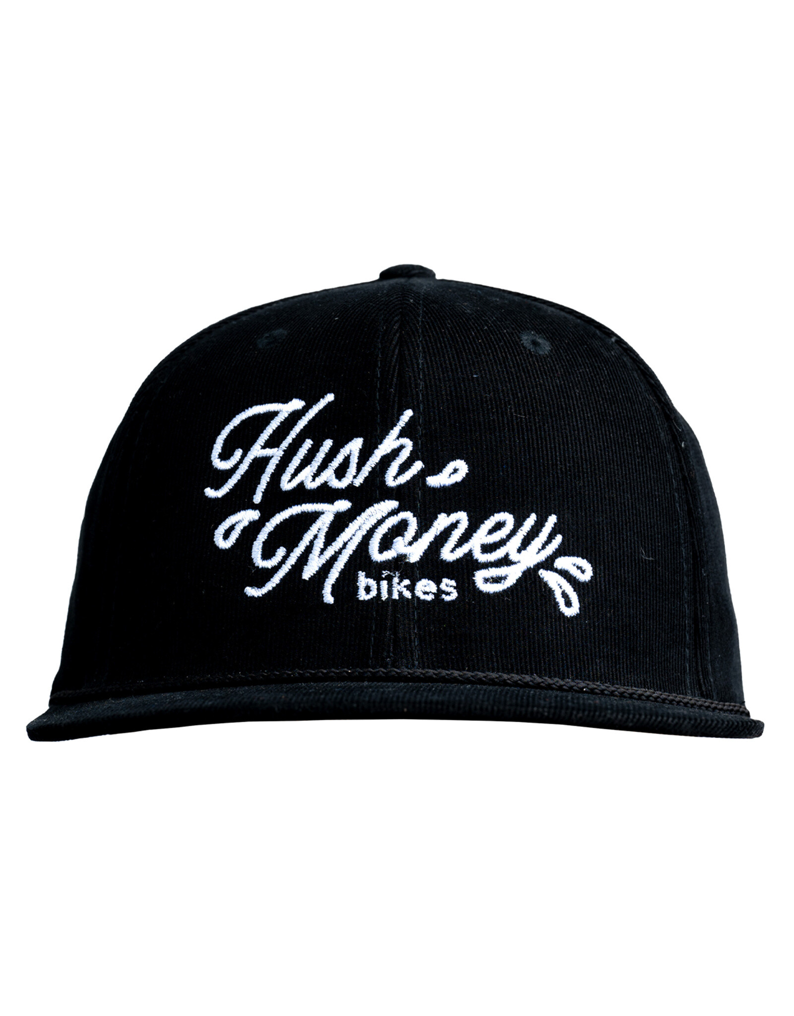 Hush Money Bikes Hush Money #DADSHAT White Stitch Drip Logo Hat