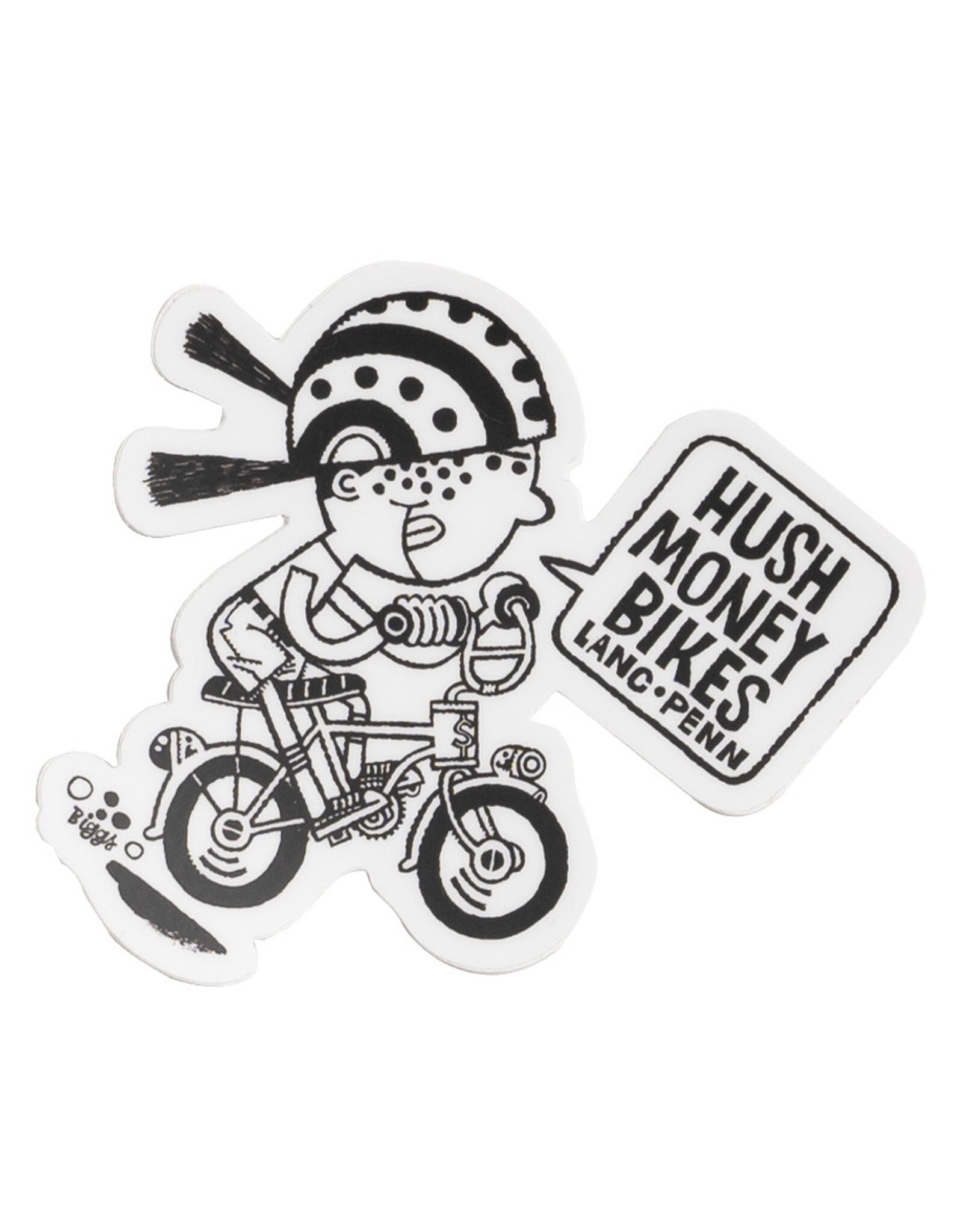 Hush Money Bikes Yutes Sticker