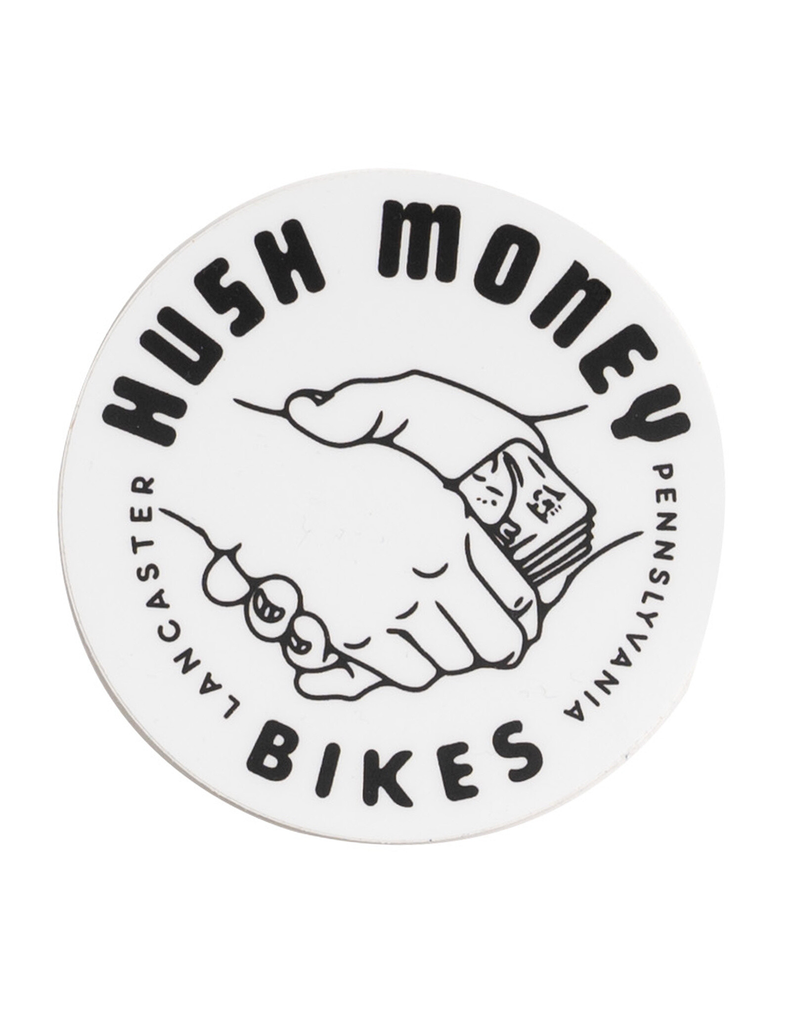 Hush Money Bikes Greased Palms Sticker