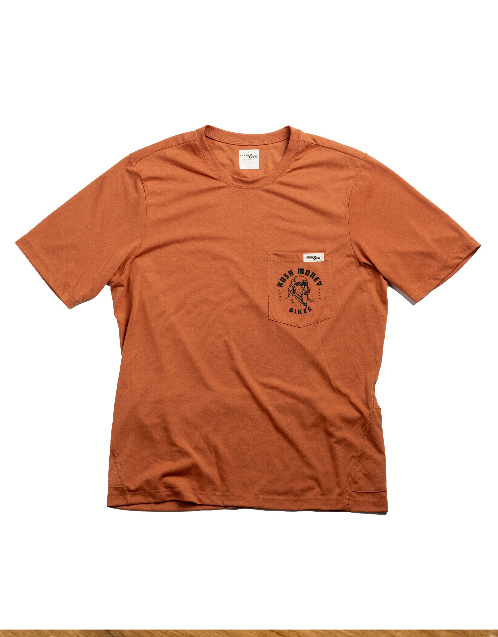 Hush Money Bikes x Ocean and San All Day Short Sleeve Shirt