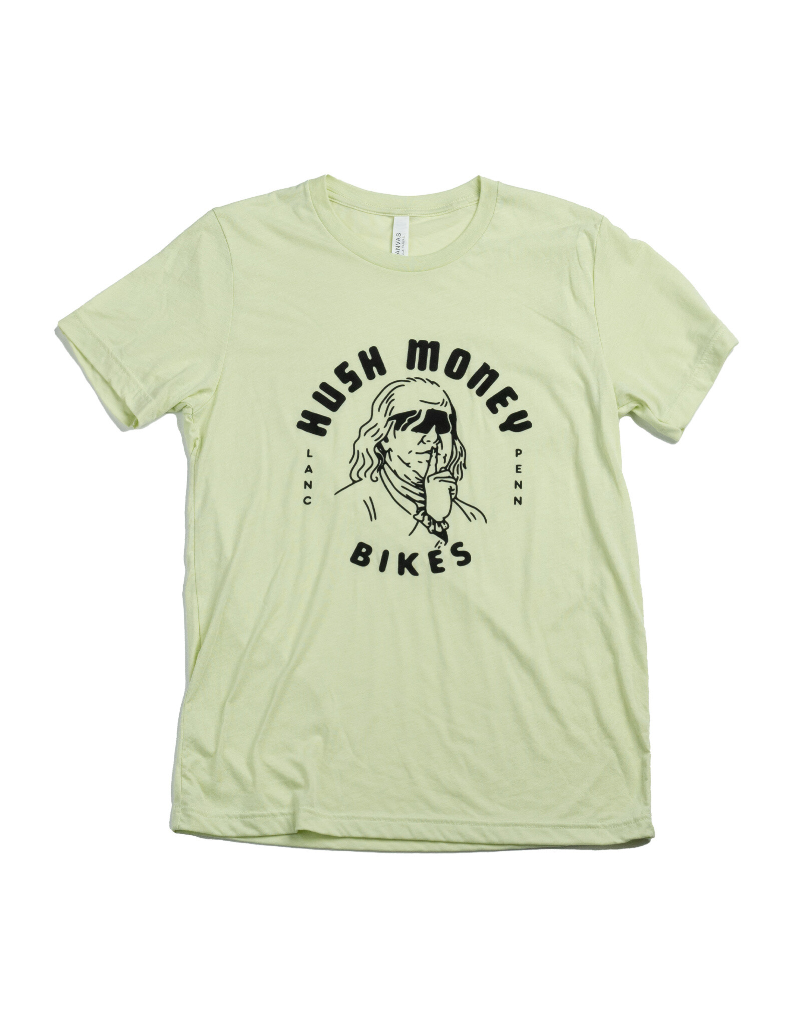Hush Money Bikes Ben Cranklin Pistachio Tee